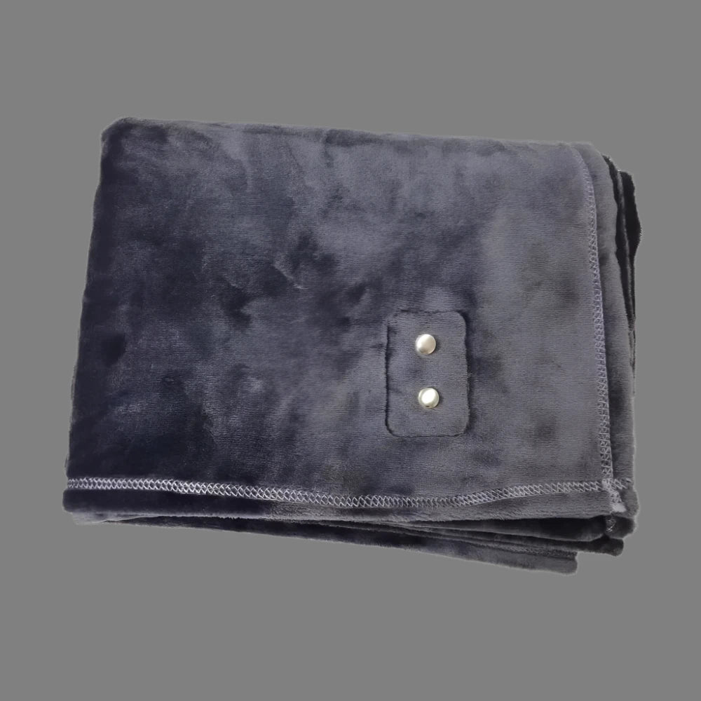 Embroidered Pattern Knitted EMF Grounding Flannel Blanket Anti-Radiation Earthing Bedding for Pregnant Women Babies Warm