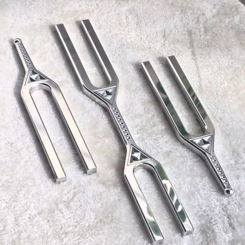 DNA Key Giant Tuning Fork D 288Hz & a 432Hz Big Fork 2 Sides Tuning