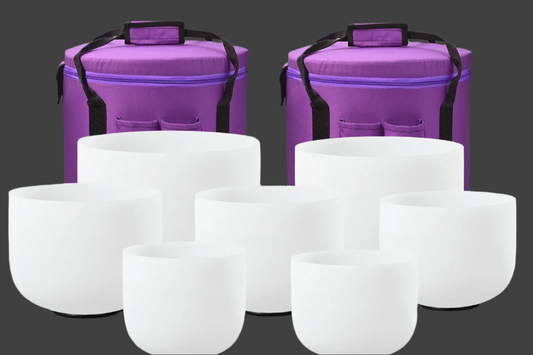 Unleash Your Inner Harmony with Our Perfect Pitch Chakra Crystal Singing Bowls Set – Includes Free Carry Bags! 🎶✨ #HealingVibes #ChakraHealing