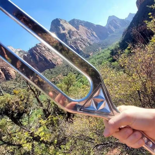 DNA Key Giant Tuning Fork D 288Hz & a 432Hz Big Fork 2 Sides Tuning