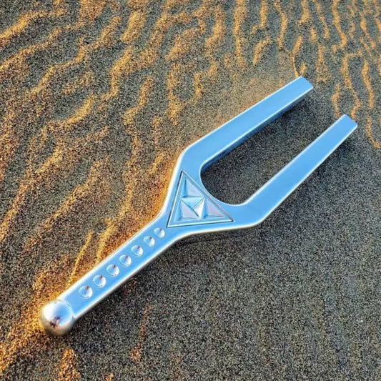 DNA Key Giant Tuning Fork D 288Hz & a 432Hz Big Fork 2 Sides Tuning