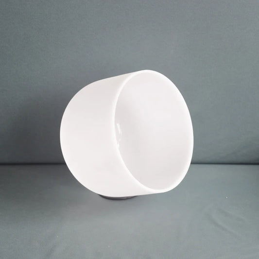 6" 8" 10" Frosted Quartz Crystal Chakra Bowls - Free Carrying Case Included (C/F/A Notes) for Sound Therapy