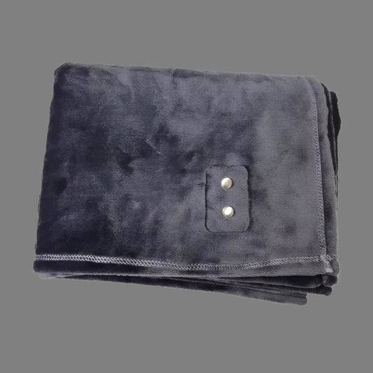 Embroidered Pattern Knitted EMF Grounding Flannel Blanket Anti-Radiation Earthing Bedding for Pregnant Women Babies Warm