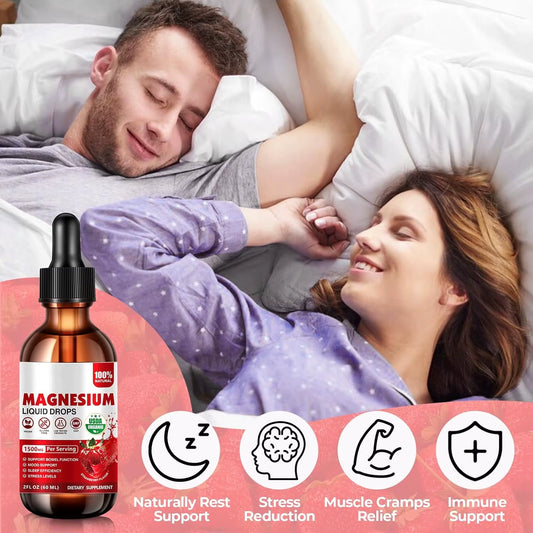 Wholesales Private Label Magnesium Glycinate Liquid Drops- 1500Mg Maximized Absorption Magnesium Complex