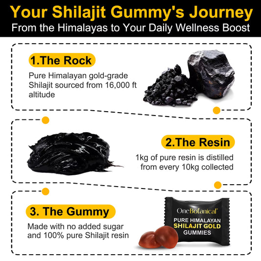 OEM 100% Natural Organic 3000MG Shilajit Gold Gummies Premium Pure Himalayan Shilajit Gummies with Ashwagandha